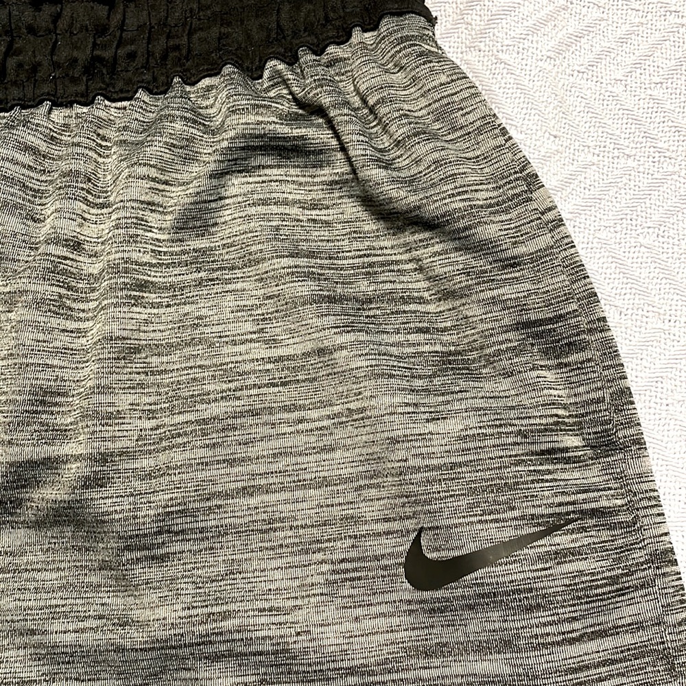 Nike Mens Gray/Black Pattern Basketball Shorts XXLT